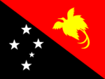 Papua New Guinea mini flag