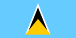 St. Lucia mini flag