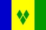 St. Vincent-Grenadaines mini flag