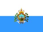 San Marino (crest) mini flag