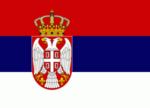 Serbia mini flag