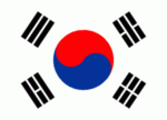South Korea mini flag