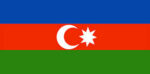 Azerbaijan Miniature Flag
