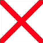 "V" ictor Signal Flag