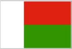 Madagascar mini flag
