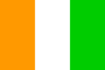 Ivory Coast mini flag