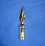 Brass-Coloured Aluminum Spear Ornament for Oak Pole