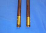 Two-Piece Polished Oak Finish Hardwood Flagpole
