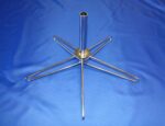 Single Star Style Chrome Floor Base
