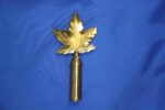 Solid Brass Maple Leaf Ornament For Oak Flagpole