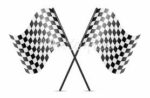 12" x 18" Checkered Flag on a 24" Dowel