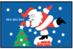 Roof Top Santa Flag