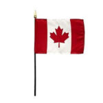 4" x 6" Canada Miniature Fabric Desk Flag