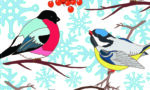 Winter Birds Outdoor Knitted Polyester - Various Sizes