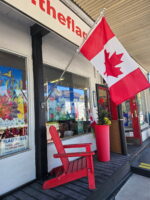 6 ft pole kit with 24"x48" Canada Nylon Sewn Flag