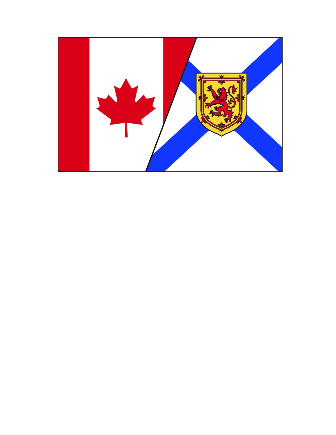 3'x5' Canada/Nova Scotia Friendship Flag