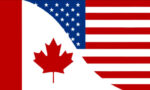 Canada/USA Friendship Flag Printed Polyester