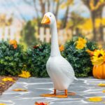 Giddy The Goose, Metal Porch Statue, 21"H
