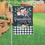 12"x18" Grandkids Spoiled Here Garden Flag