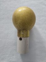 Gold Vinyl Ball 2" With Wood Dowel