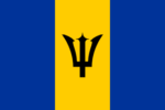 Barbados Miniature Flag