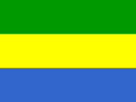 Gabon mini flag