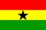 Ghana mini flag