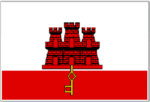 Gibraltar mini flag