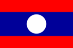 Laos mini flag