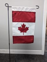 12"x18" Canada Garden Banner Nylon Sewn with 4' Garden Stand