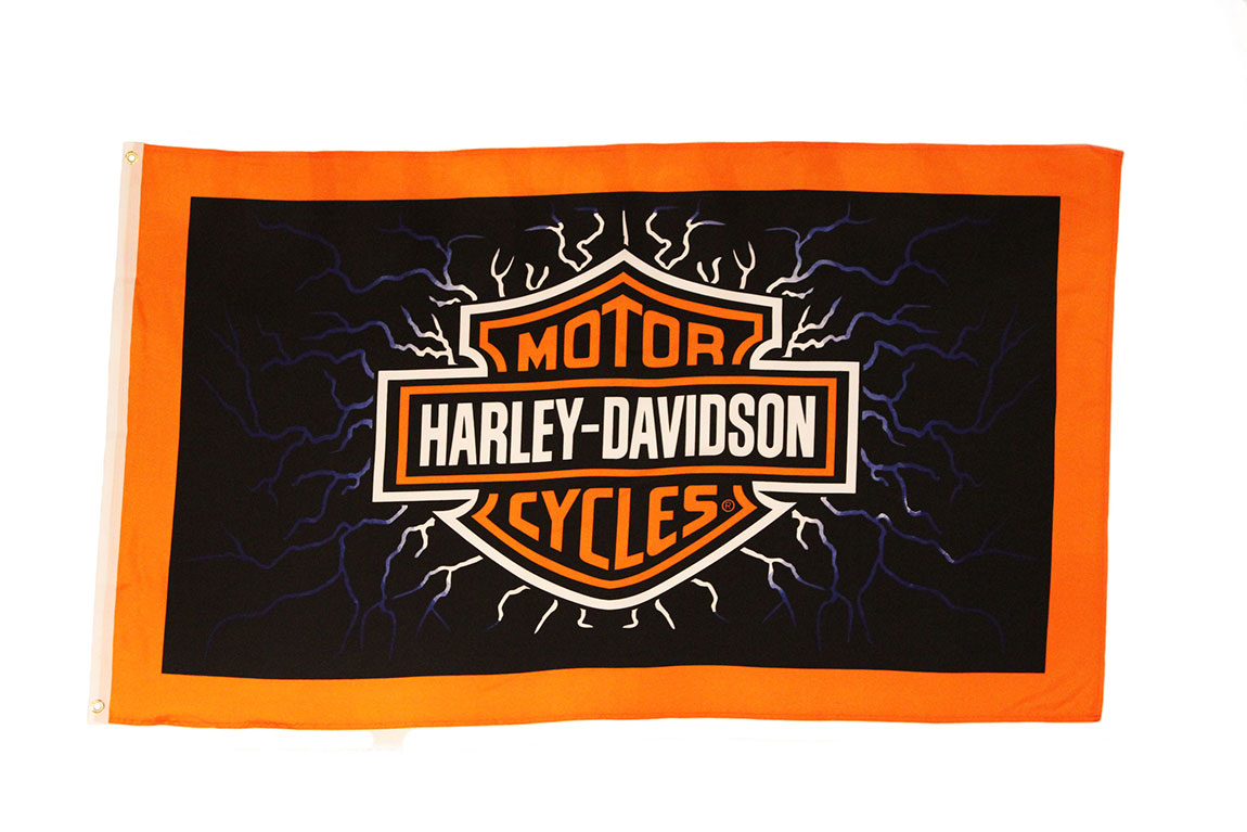 thumbnail image 2 of Harley-Davidson 2x8 Foot Banner Flag – Large Outdoor Display 2 of 4
